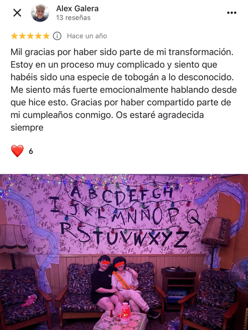 Reseña de Google del Escape Room 6