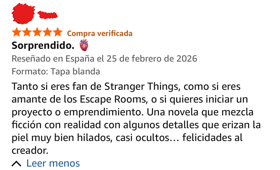 Reseña de Amazon del libro Protocolo Stranger 2