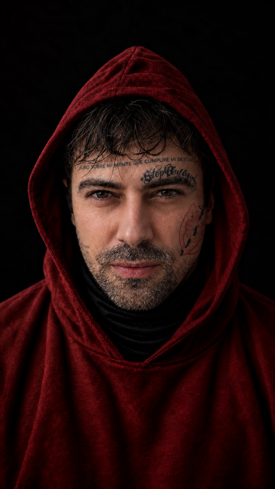 Uri Stay Alive con capucha roja, autor de Se Puede